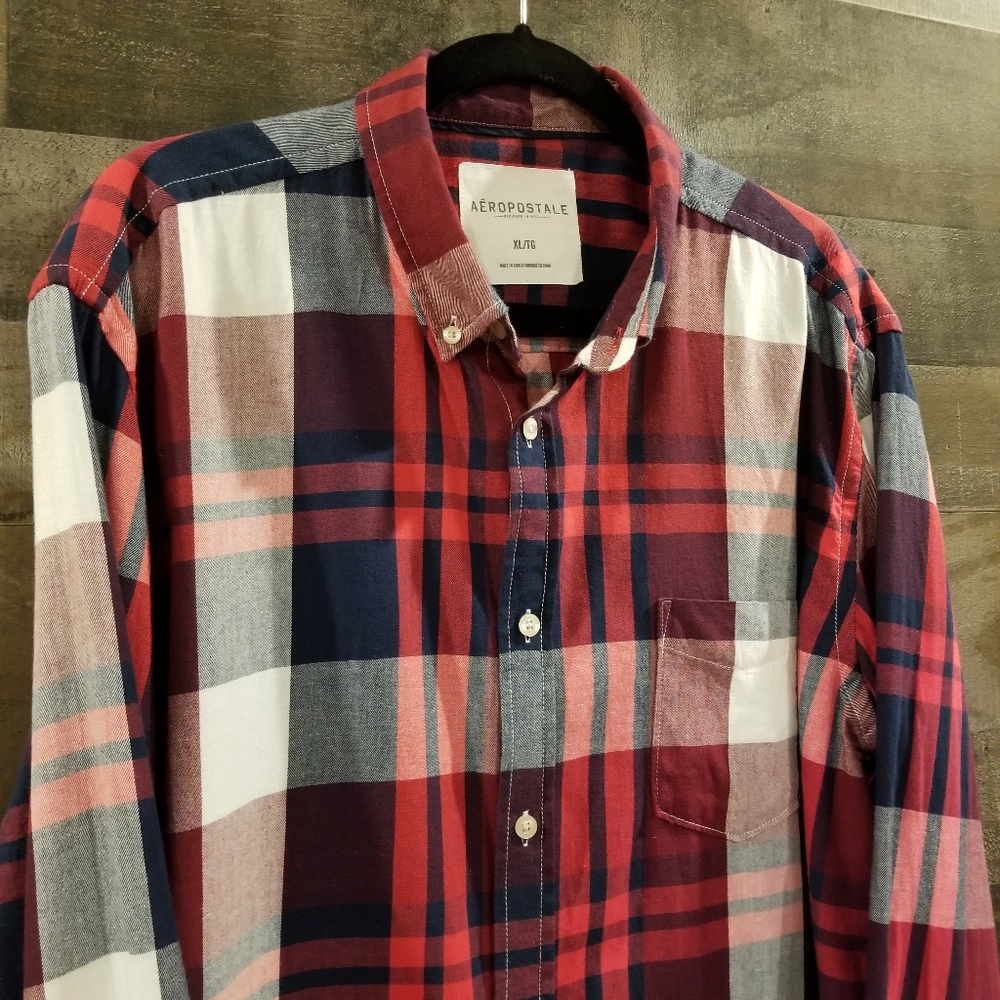 Aeropostale flannel button down, XL - Picture 1 of 5